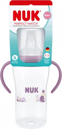 Biberon NUK Perfect Match con beccuccio didattico hippo 260 ml
