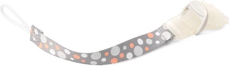 Clip per succhietto BABYONO grigio‑arancione
