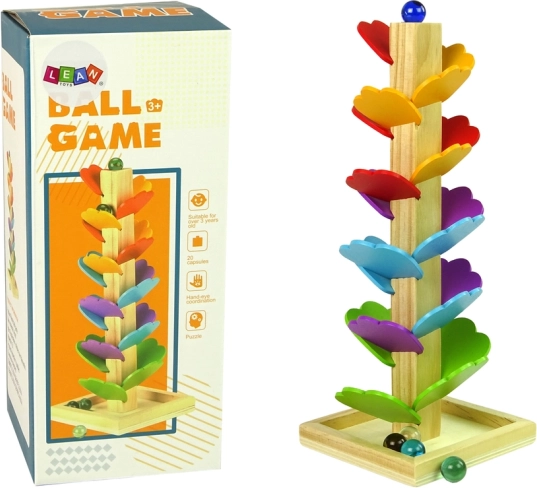 Albero di legno pista per biglie