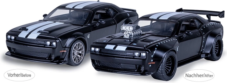 Modello in metallo Jamara Dodge Challenger SRT Jailbreak 1:36 nero