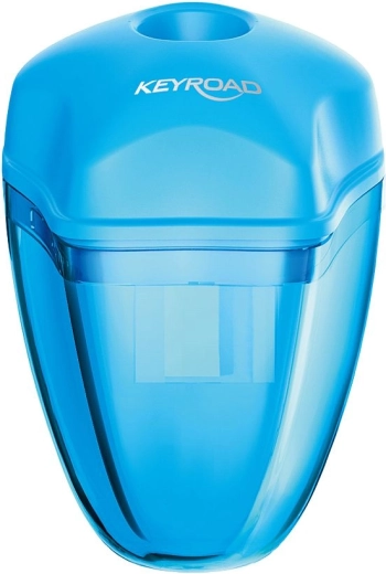 Temperino con contenitore KEYROAD Star blu