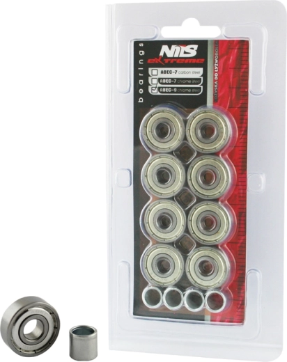 Cuscinetti cromati ABEC 9 Nils Extreme (8 pz)