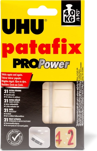 Patafix PROPower gomma adesiva bianca, 21 pezzi