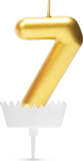Candela per torta a forma di numero 7