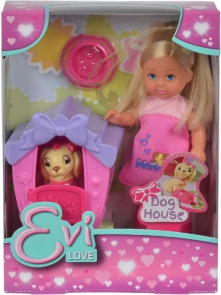 Bambola Evička con cuccia per cani
