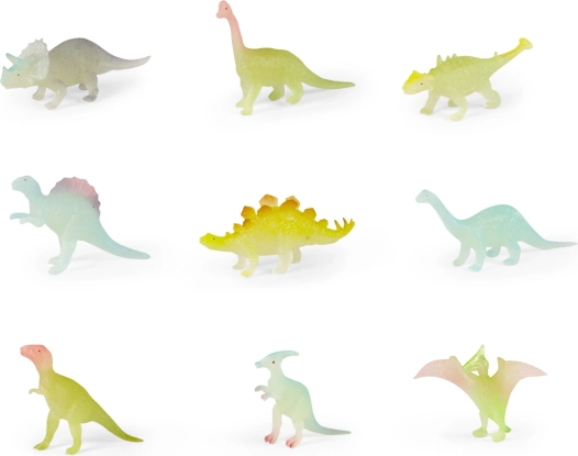 Dinosauri al Neon che Si Illuminano al Buio