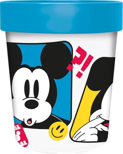 Bicchiere di plastica MICKEY con fondo antiscivolo 260 ml