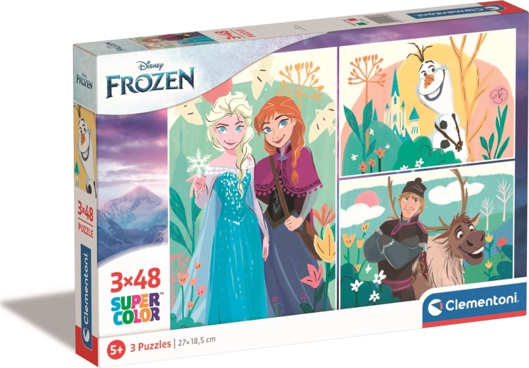 Puzzle Frozen 3×48 pezzi CLEMENTONI