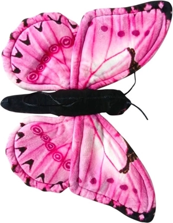 Farfalla Monarca rosa in peluche 30 cm