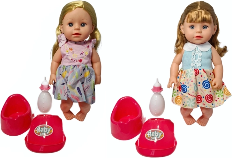 Bambola che fa pipì con accessori