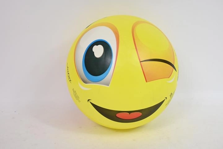 Pallone per bambini John con faccine allegre 23 cm