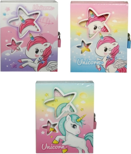Diario per bambini con unicorno con lucchetto