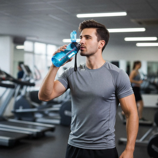 Borraccia sportiva in plastica da 600 ml - 1 pezzo