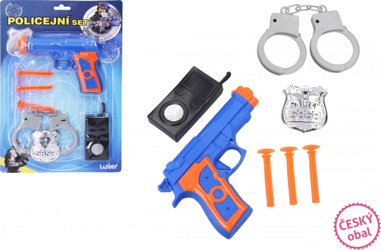 Set della polizia con dardi a ventosa per bambini