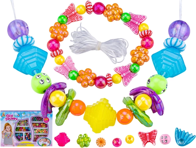 Set per creare gioielli con perline colorate