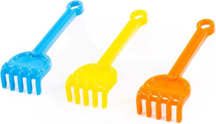 Rastrellino di plastica per bambini per la sabbia - 1 pezzo