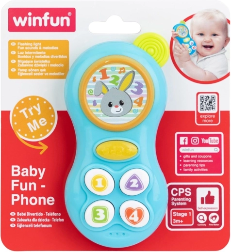Telefono per bambini con suoni, melodie e luci