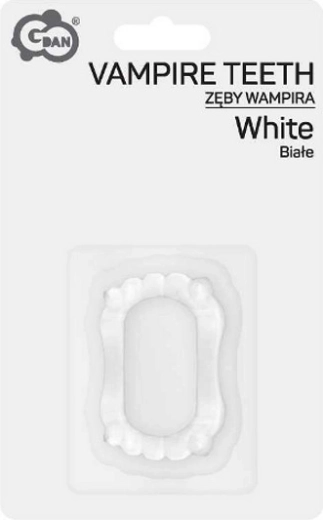 Denti da vampiro bianchi - 1 pezzo