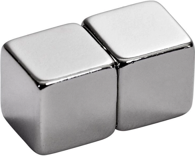 Magnete al neodimio cubo 10 × 10 × 10 mm (2 pz)