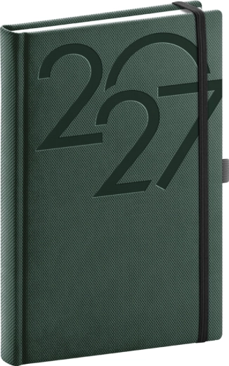 Agenda giornaliera Notique Ajax 2027 verde 15 × 21 cm