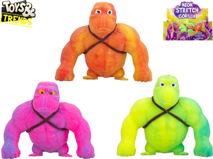 Gorilla colorato super elasticizzato 10 cm Toys&Trends