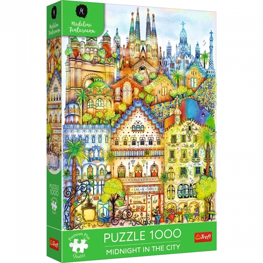 Puzzle premium 1000 pezzi – Mezzanotte a Barcellona