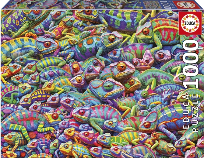 Puzzle EDUCA Caos tra i camaleonti 1000 pezzi