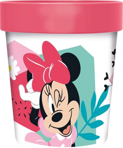 Bicchiere di plastica MINNIE con fondo antiscivolo 260 ml