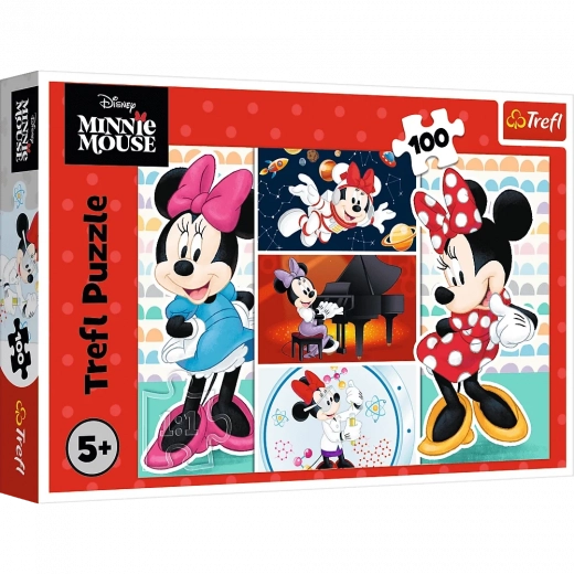 Puzzle 100 pezzi Divertente MINNIE DISNEY di Trefl