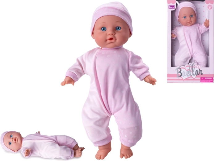Bambola bebè 30 cm con corpo morbido, rosa