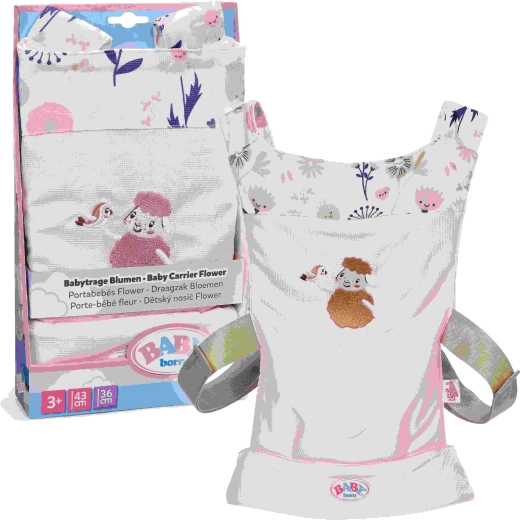 Baby born marsupio per bambole fiori