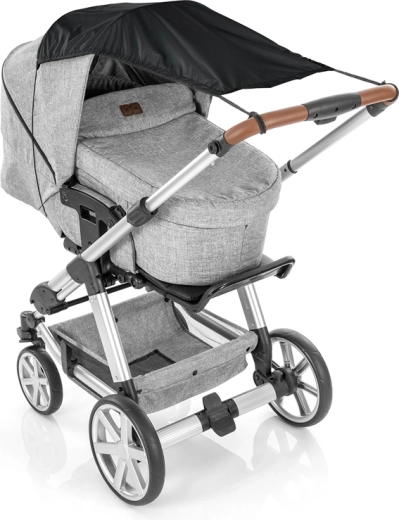 Reer parasole per passeggino nero UPF 50+