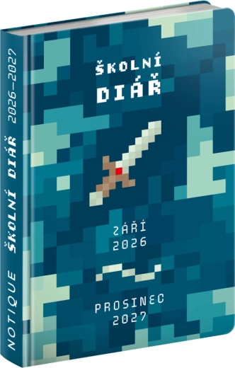 Diario scolastico Gamer settembre 2026 – dicembre 2027, 9,8 × 14,5 cm