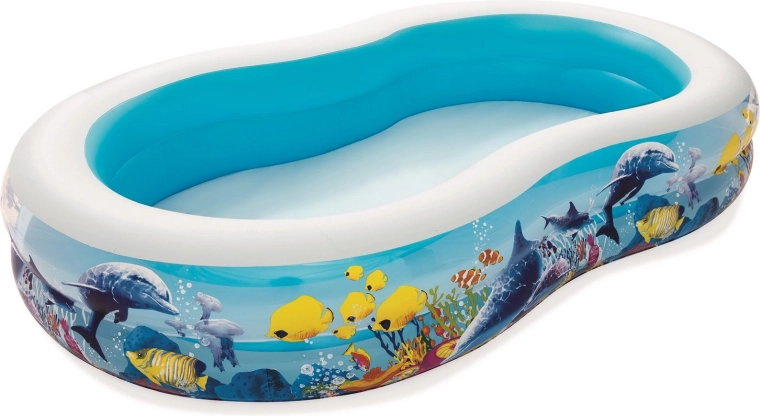 Piscina gonfiabile con motivo di pesciolini 262 × 157 × 46 cm BESTWAY