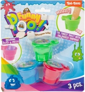 Pasta puzzolente mini WC – set di 3 pezzi