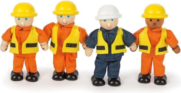 Tidlo Costruttori in legno snodabili, 4 pezzi