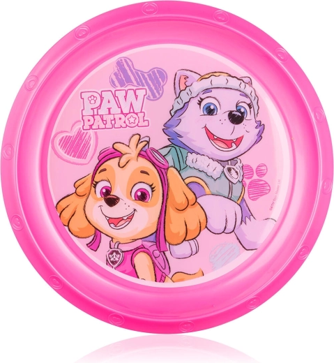 Piatto per bambini 22 cm PAW PATROL rosa in plastica