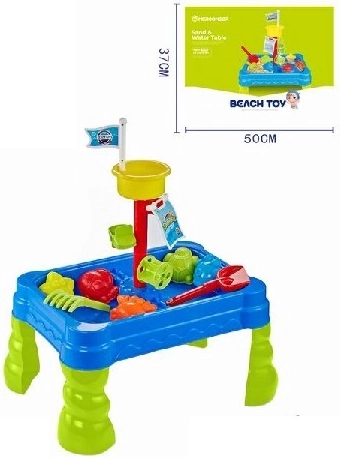Tavolino da gioco con sabbia e acqua, set da 20 pezzi