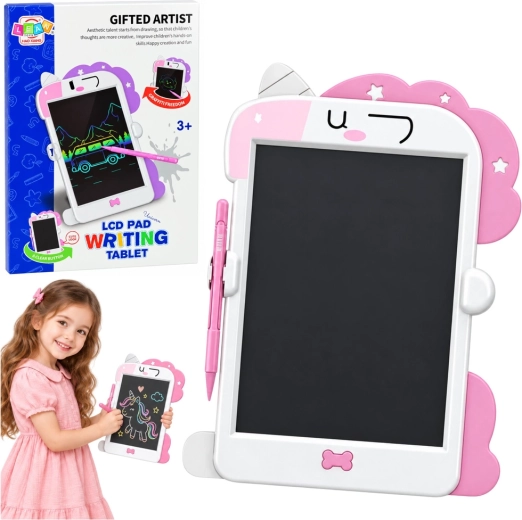 Lavagna LCD per disegnare con penna Unicorno rosa