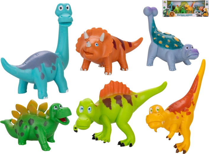 Set di dinosauri 8–11 cm, 6 pezzi in scatola