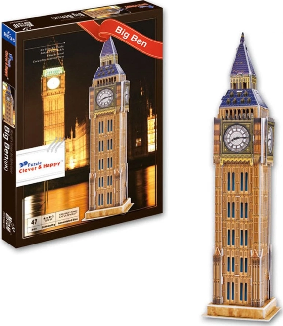 Puzzle 3D Big Ben Londra di Clever&Happy 47 pezzi