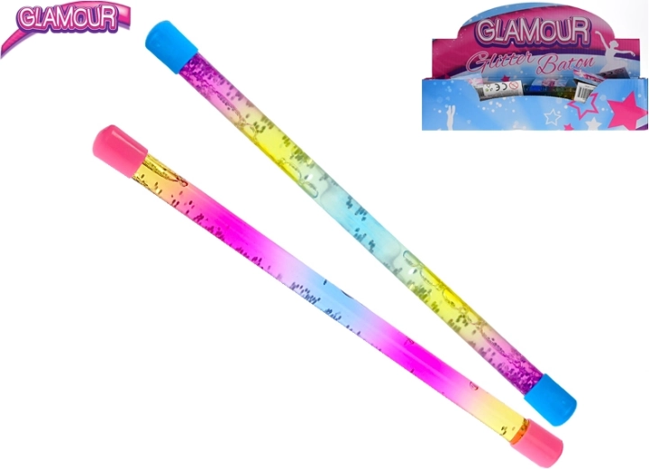 Bacchetta magica con paillettes per cheerleader 31 cm