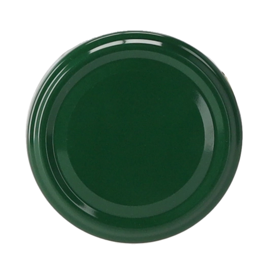 Coperchio verde per vasetti da conserva 66 mm con quattro ganci