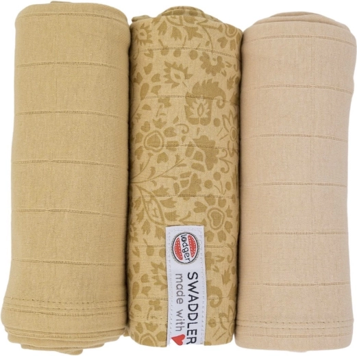 Lodger Swaddler Flower Tribe 70 × 70 cm sand - 1 pezzo