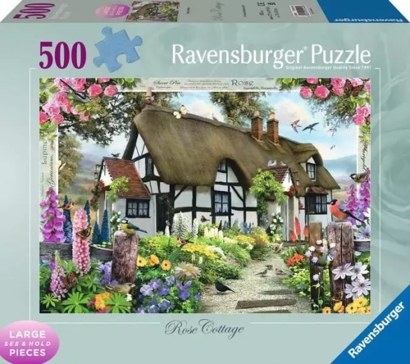 Puzzle Ravensburger Casetta tra le rose 500 pezzi