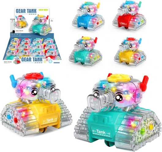 Carro armato trasparente con luce