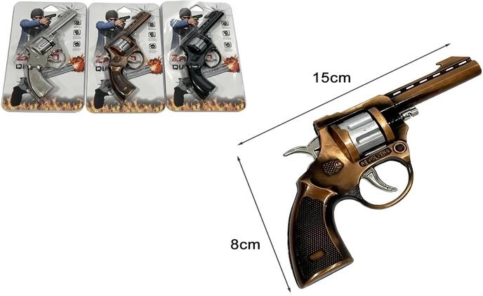 Pistola giocattolo metallica a capsule