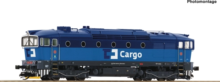 Locomotiva diesel Roco ČD Cargo serie 750 330-3 TT digitale con suono