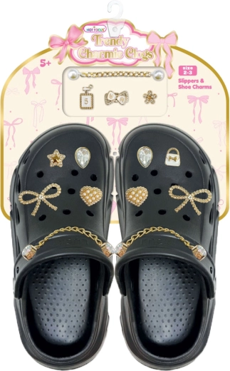 Sandali per bambini DELUX neri con accessori (taglia 35–36)