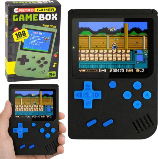 Console di gioco retrò portatile con display LCD – 108 giochi
